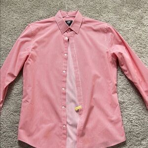 H&M Men's Casual Pink Button Down Shirt